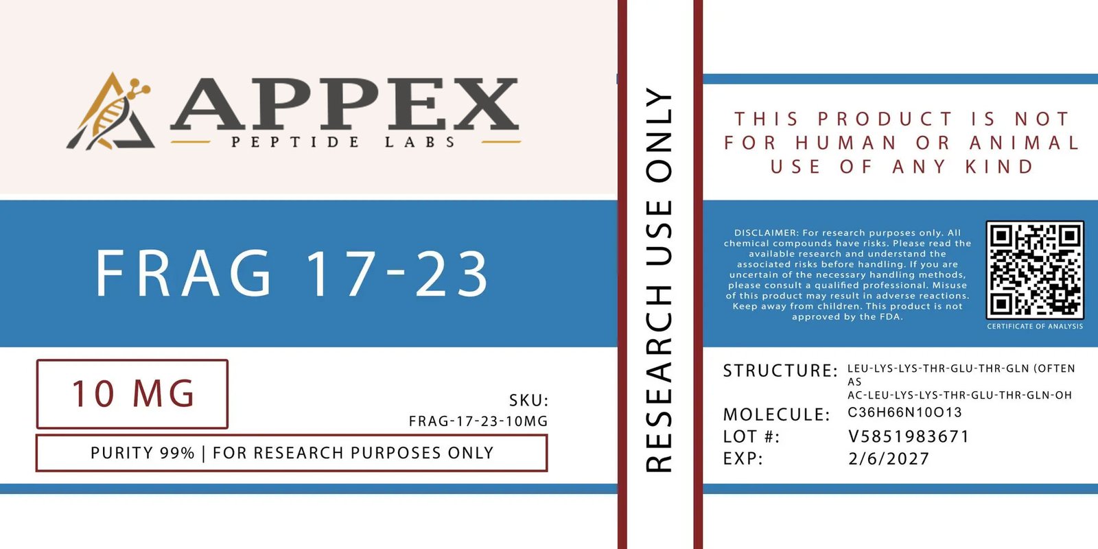 Buy Frag 17-23 Peptide