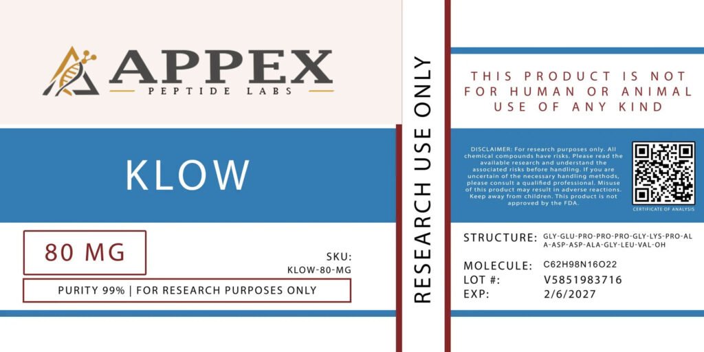 High-purity-KLOW-peptide-blend